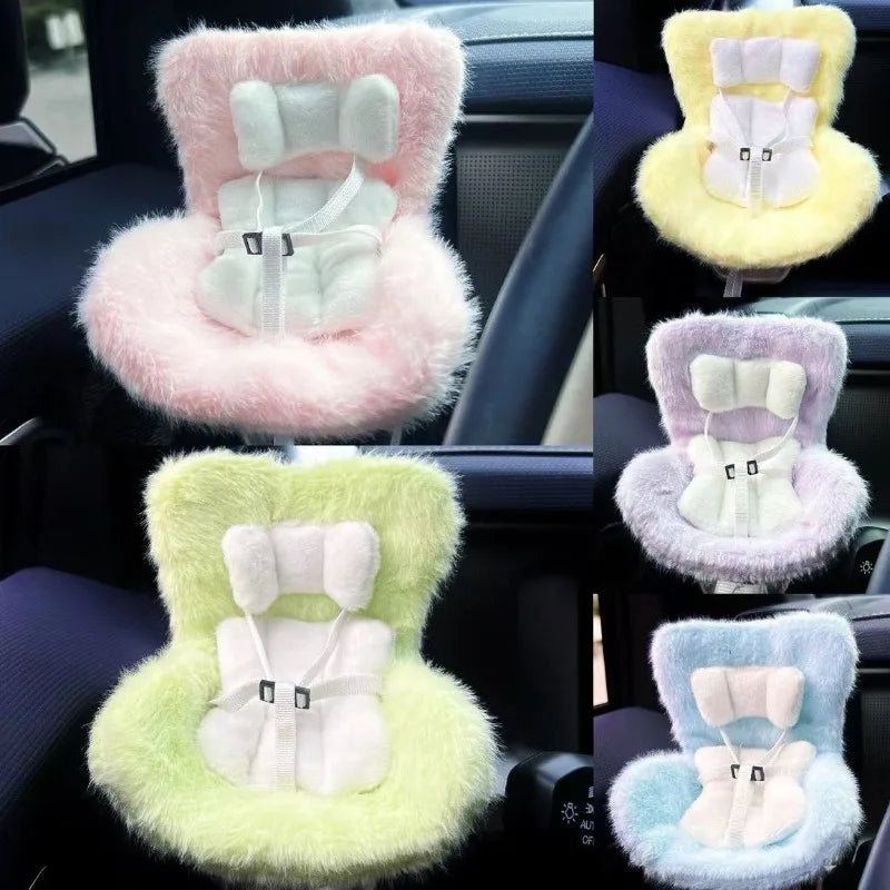 Car Doll Safety Seat for Labubu Cartoon Chair Model for Labubu Car Seat Outlet Decor for Labubu Doll Car Interior Styling